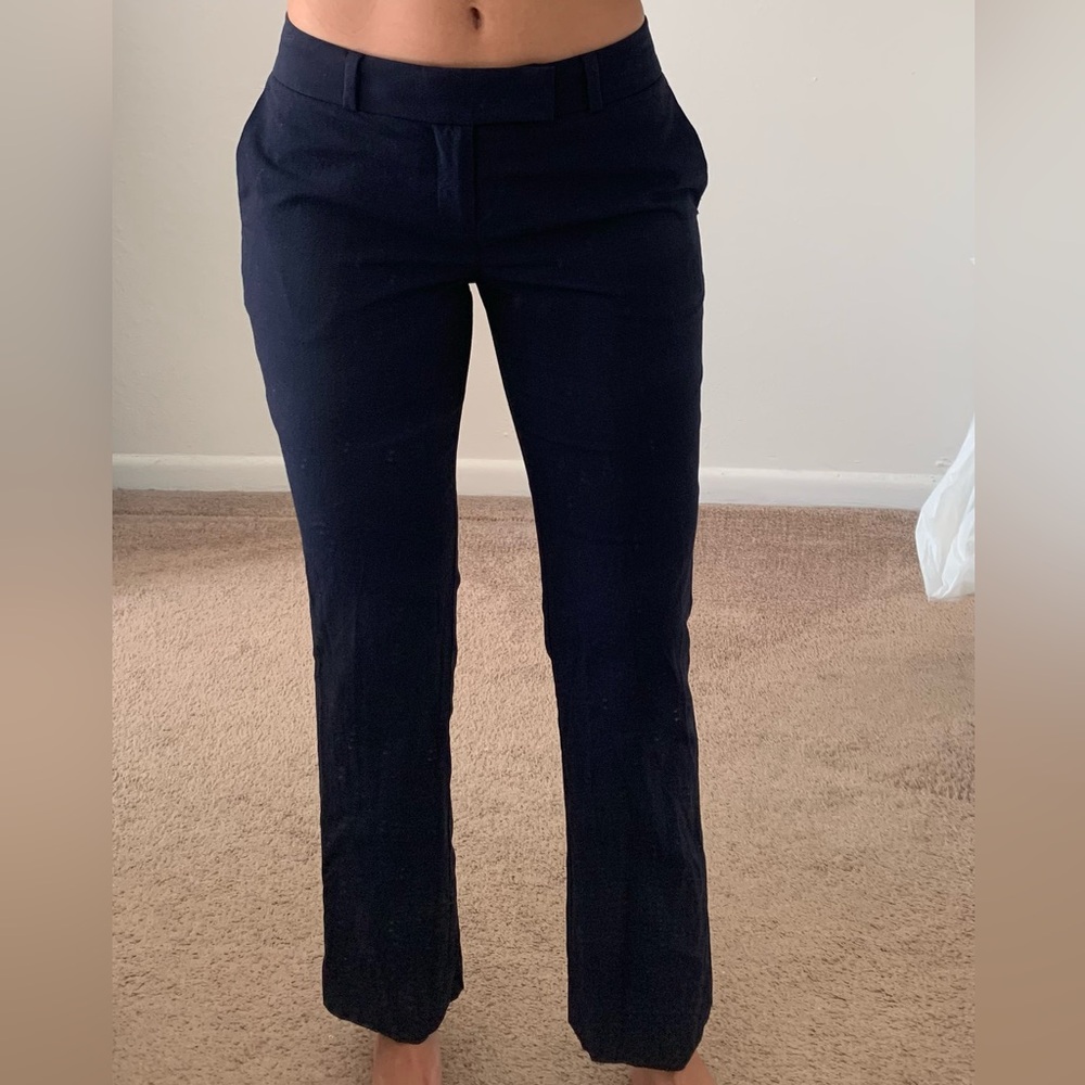 Banana Republic Navy Straight Leg Pants